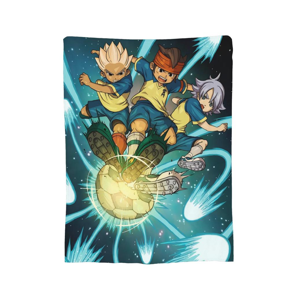 Anime Axel Blaze Inazuma Eleven Blanket Fleece All Season  Portable Super Warm Throw Blanket for Home Couch Plush Thin Quilt