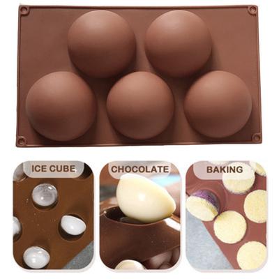 Kuchenform aus lebensmittelechtem Silikon, leicht zu entformen, halbkugelförmiges Design, Schokoladenform zum Backen