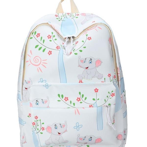 Schoolbag1011 school season summer new high print baby elephant pattern casual fashion backpack