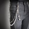 Punk Hip Hop Multi-Layer Dice Waist Chain Metal Belt Accessory Jeans Unisex