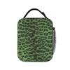 Beautiful Faux Leopard Skin  Lunch Bag For Girl Boy  Print School Lunch Box Cute Portable Oxford Cooler Bag