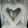 1Pc 73cm Lighting Hollow Heart Frame KT Board Party Decor for Wedding Birthday Home Party Decorating Tool