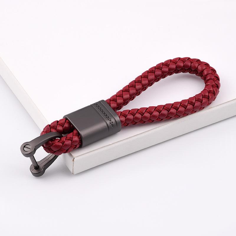 Creative Flower Pass Car Keychain Internet celebrity Key Chain Couple Braided Rope Bag Key Pendant Personalized Gifts