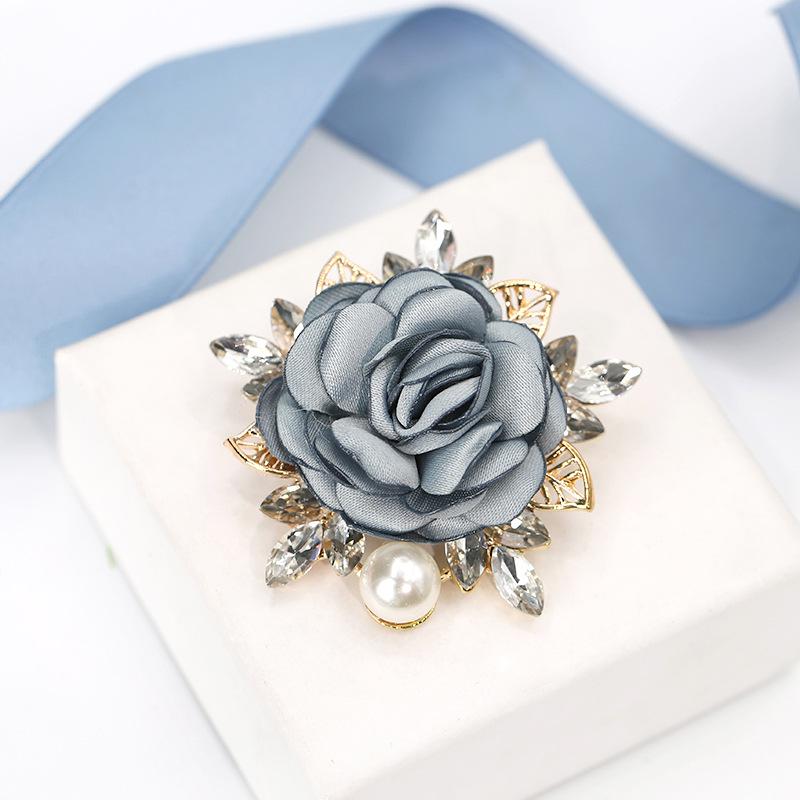 

Корейская тканевая брошь-цветок в стиле Мори: Женская булавка-корсаж для жакета или кардигана