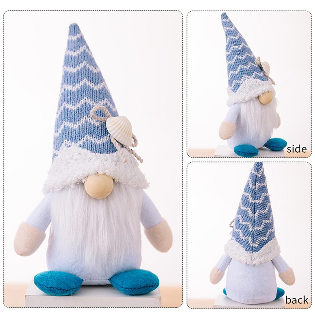Handmade Plush Ocean Gnome Doll For Holiday
