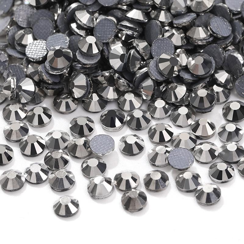 Kristallglas Flachboden Hot Drill Bekleidungszubehör Schmuckzubehör Aufkleber Strass Diy Zubehör Klebe Hot Drill Imitation Österreichischer