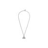 VIVIENNE WESTWOOD Collar de latón con diamantes en forma de corazón Ariella para mujer Plata ARIELLA