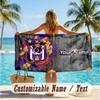 Custom Text Beach Towel, Soft Absorbent Swimming Multi-use TowelAnderlecht FC Logo