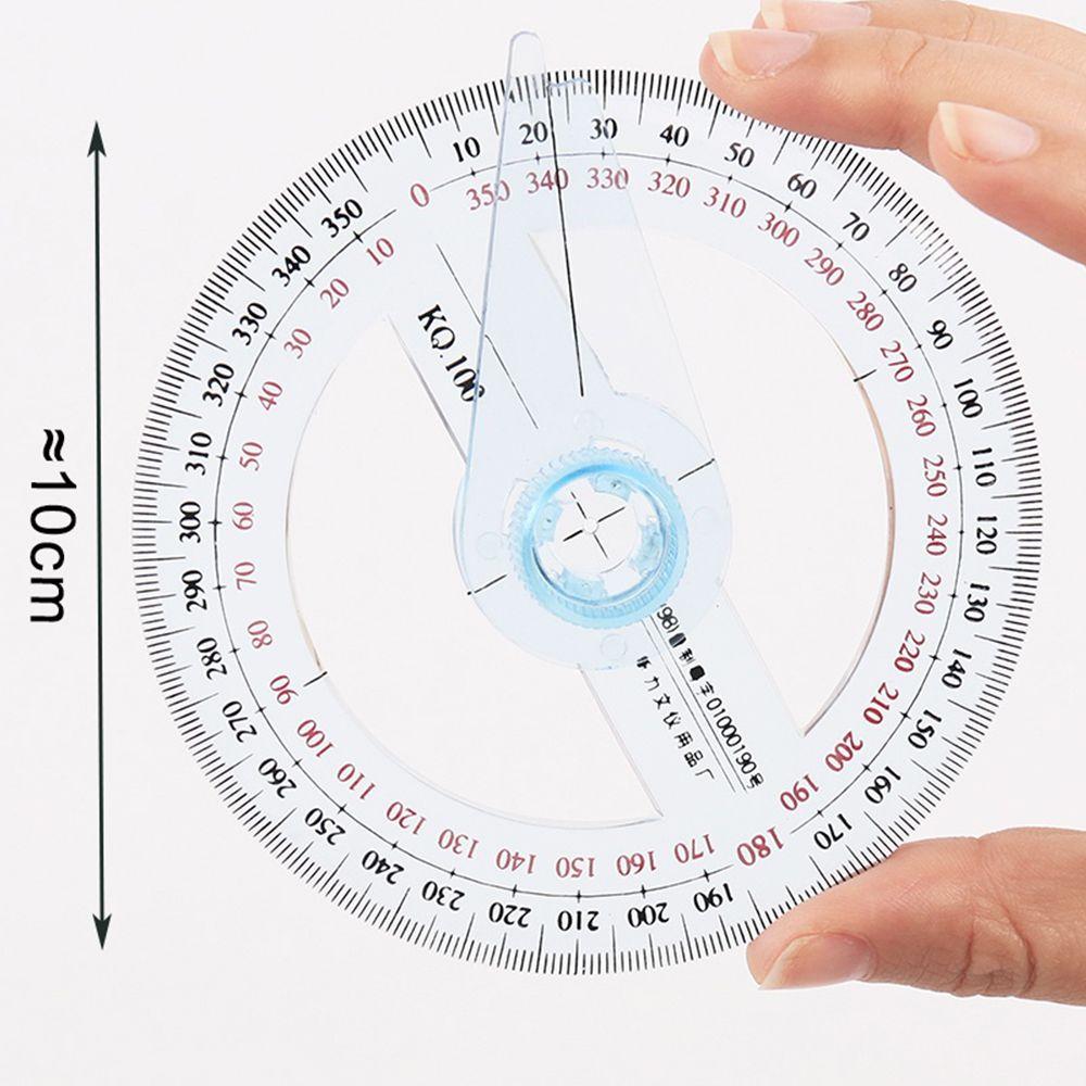 School Supplies Swing Arm 360 Degrees Protractor Goniometer Measuring tools Pointer Angle Ruler