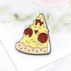 Zinc Zinc Alloy Cartoon Food Brooch Cute Doughnut Brooch Fashion Cartoon Metal Brooch  Ornament Badge