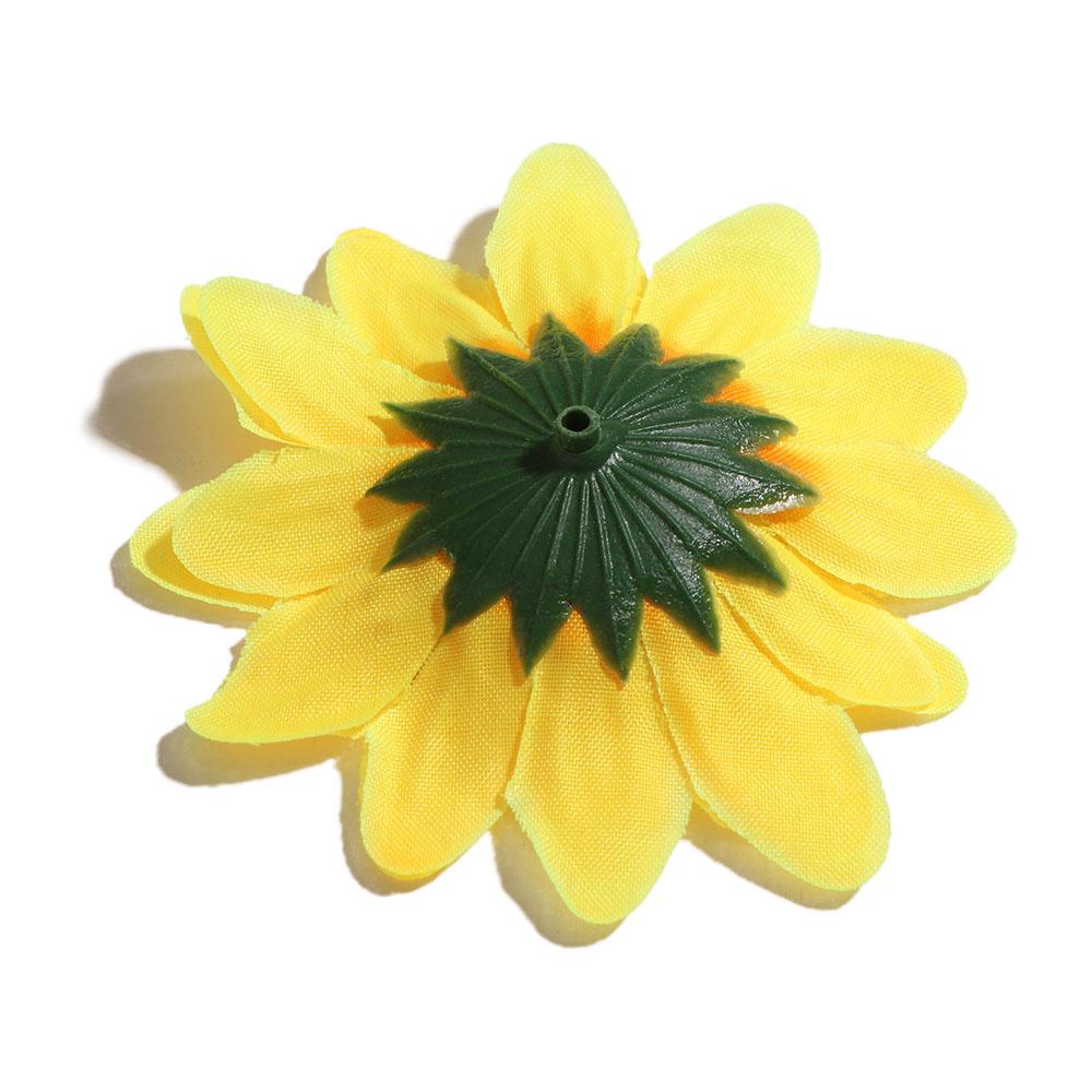 Cloth Sunflower Hairpin Korean Style Girl Hair Clip  Party Ponytail Holder