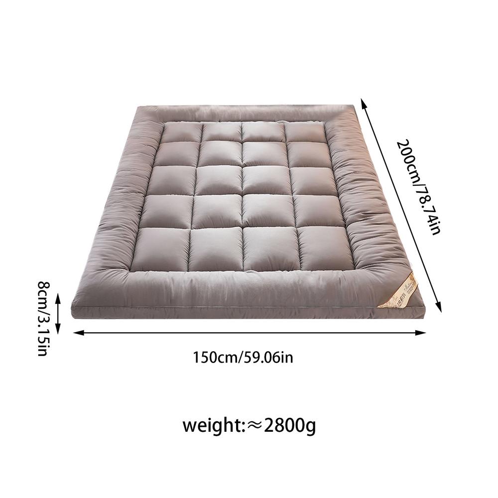 Soft Down Mattress Car Sleeping Mat Tatami Breathable Thickened Non-slip Thickened 8cm 1.2m 1.5m Soft Cushion Quilt Tatami Mat