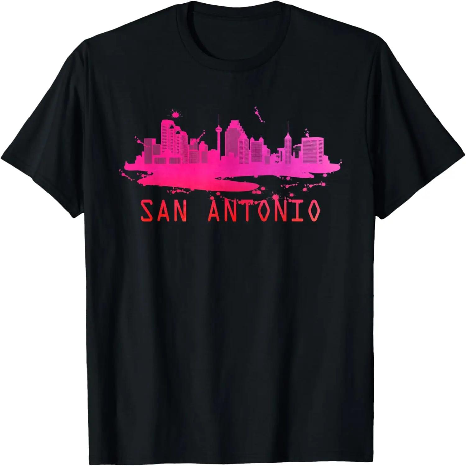 Modern San Antonio Cityscape - San Antonio Skyline T-Shirt S чёрный