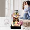 Preserved Artificial Flowers Elegant with Lights Simulated Soap Flower for Valentine's Day
