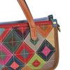 Johnature Borsa da Donna in Vera Pelle Retro Splicing Colore Casuale Borsa a Mano Versatile Morbida Pelle di Mucca Borsa a Spalla