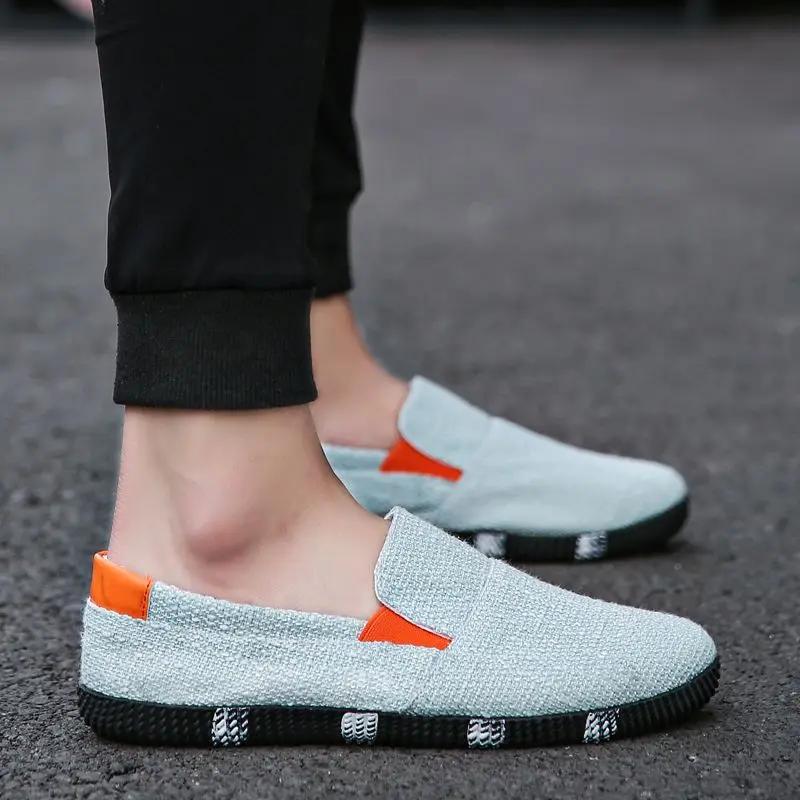 Male Shoe Fashion 2024 Men's Casual Shoes Slip-on Leisure Sneakers Footwear Offer Sale Korean Style Classic Original Legitimate