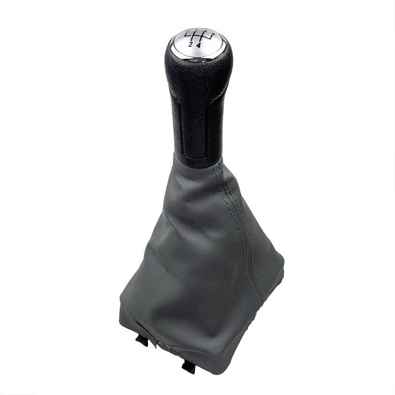 Für VW Polo 9N 9N2 2002 2003 2004 2005 2006 2007 2008 2009 2010 Limousine 5/6 Gang Schalthebelknauf Gamasche Leder Stiefelabdeckung Hülle