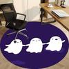1pc Ghost Party Office Round Area Rug, Under Office Chairs Bedroom Living Room Home Decor, Room Deco