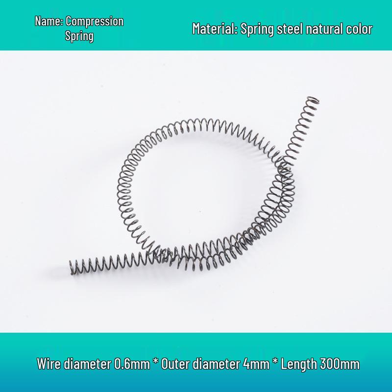 Steel Wire Compression Spring, 1.2-50mm Diameter, Long, Thin & Durable, Yellow, 300 Available