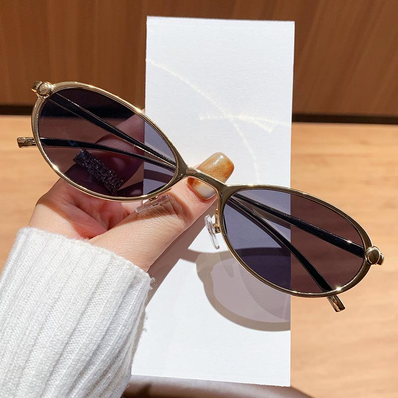 New small frame sunglasses retro fashion Spice Girl style premium sunglasses old money wind sunglasses S