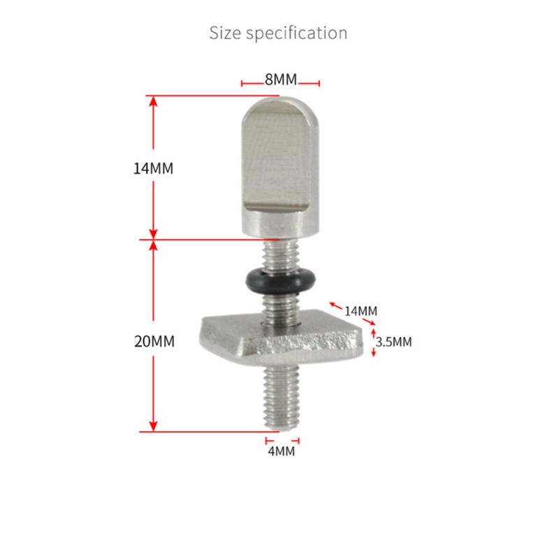 2pcs Surfboard Tail Fin Screw 316 Stainless Steel Plug-in Hand-tightening Fixture Sup Surfboard Fin