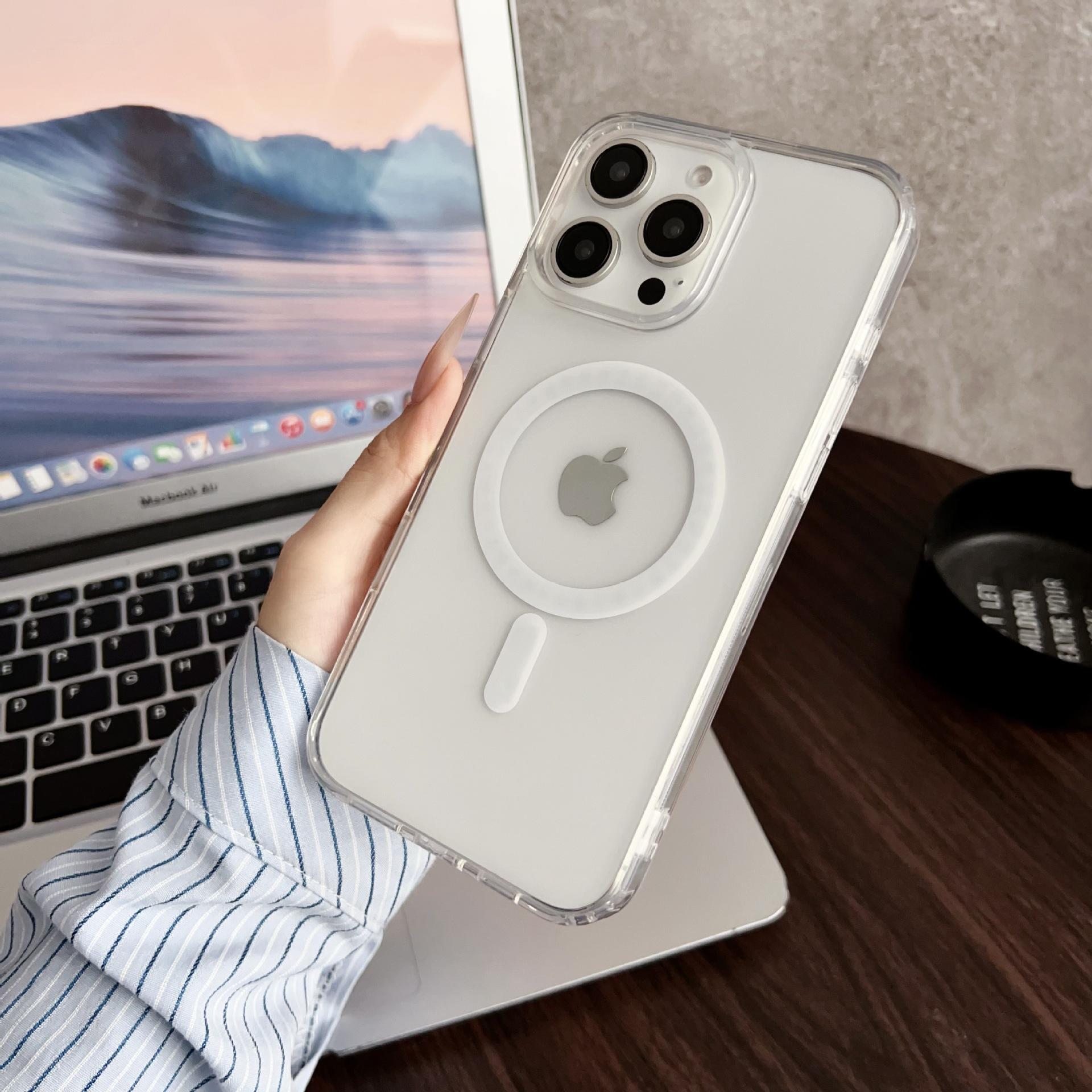 

Applicable To Apple 16 Smart AI Touch Phone Case IPhone 16PM Magnetic Acrylic Camera Button Protection Case Apple 16PROMAX