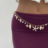 Faux Pearls Embellished Belly Chain Shell Starfish Conch Beachwear Body Jewelry Handmade Waist Chain Unique Gift
