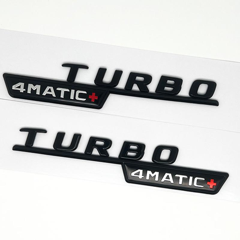 

3D ABS coche maletero trasero Logo letras BITURBO TURBO 4MATIC emblema insignia pegatina para Mercedes C43 C 43 AMG W205 W204 Ac
