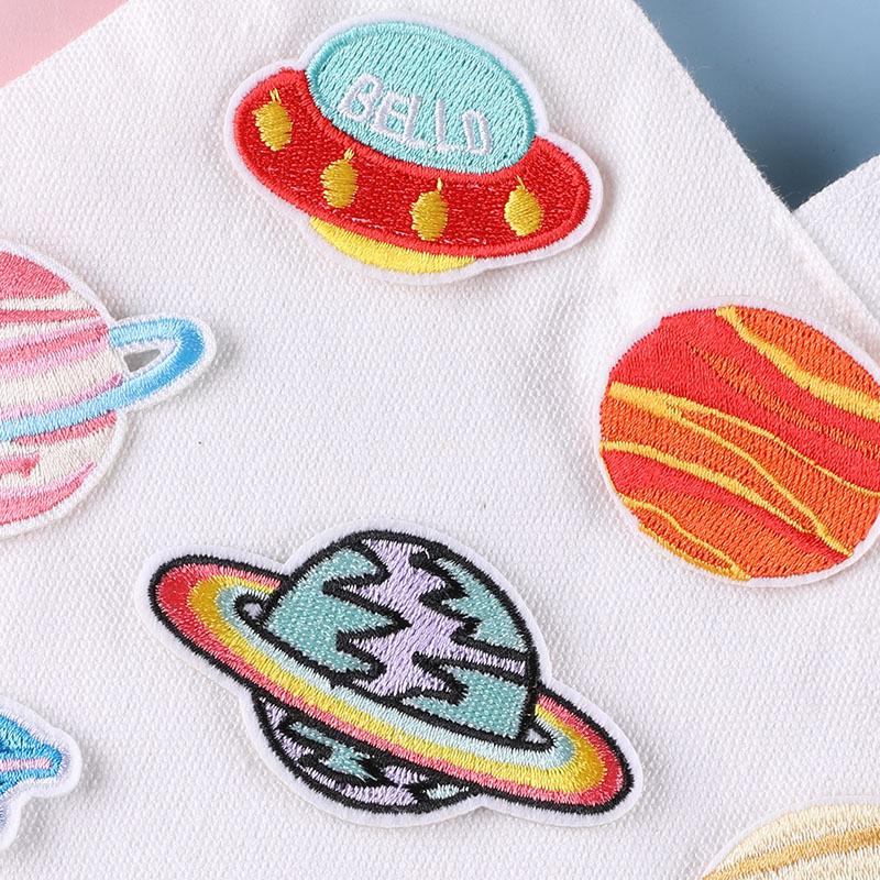 DIY Cartoon UFO Embroidered Cloth Badge Patch for Clothing and Accessories