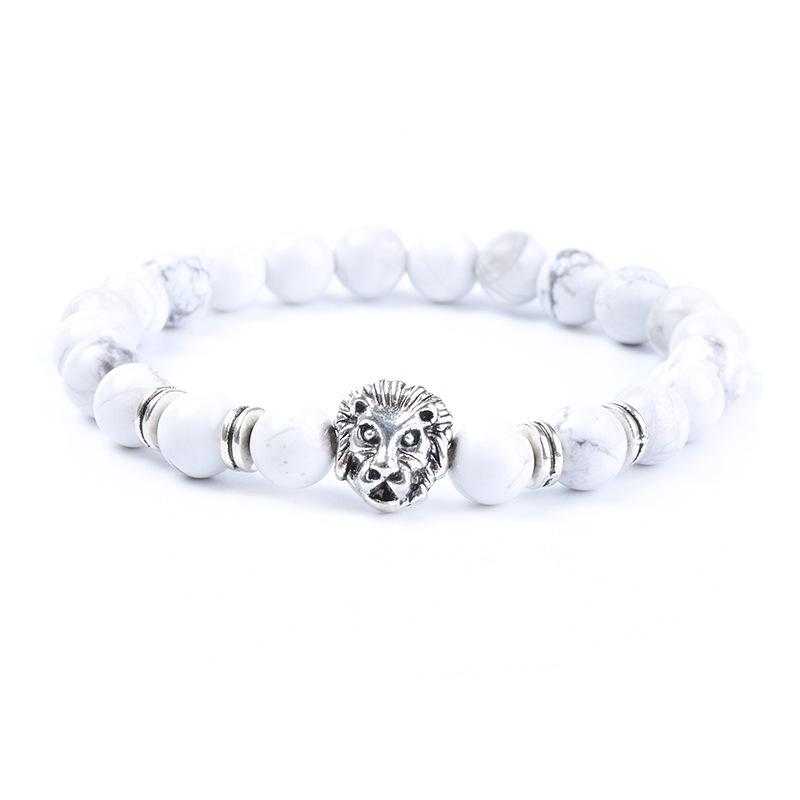 Viennimel White Pine Lion Head Bracelet