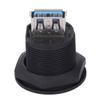 USB 3.0 Panel Mount Coupler Pass Through Connector Female To Female Bulkhead Extension Adapter Water Proof with Dustcap