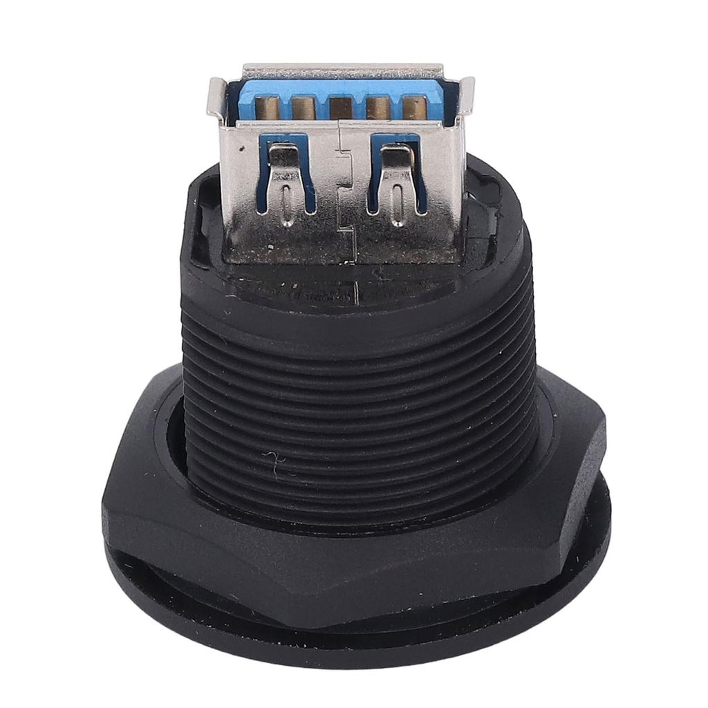 USB 3.0 Panel Mount Coupler Pass Through Connector Female To Female Bulkhead Extension Adapter Water Proof with Dustcap