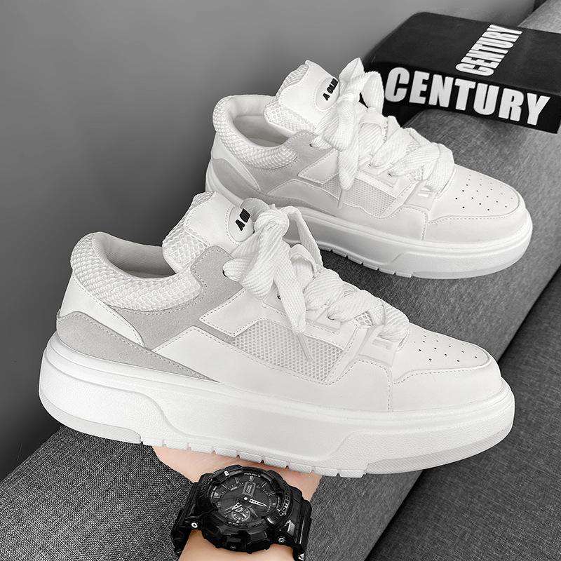 

Мужская обувь Летняя универсальная повседневная обувь на платформе Нескользящая износостойкая обувь для скейтбординга Мужская модная спортивная обувь, увеличивающая рост 44