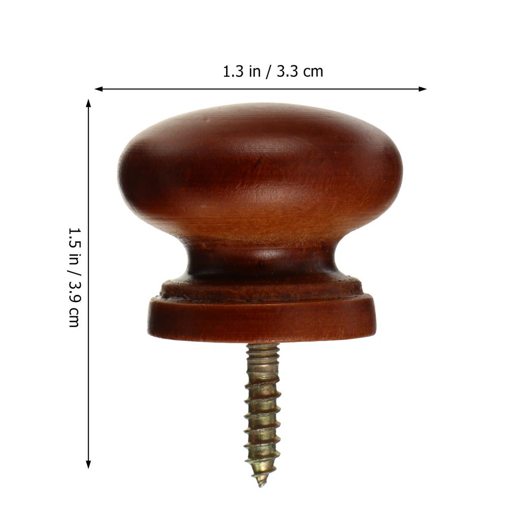 8Pcs Real Wood Cabinet Handles High Quality Round Door Knobs for Wardrobe Drawer Furniture Round Door Handle Cabinet Knob