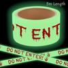 Glow In The Dark Halloween Caution Tape Scary Design Halloween Decoration Tape  Halloween Party