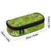 Pencil Case Wear Resistant Polyester High Capacity Zipper Closure with Main Compartment Mesh Pocket and Pen Slots for Students