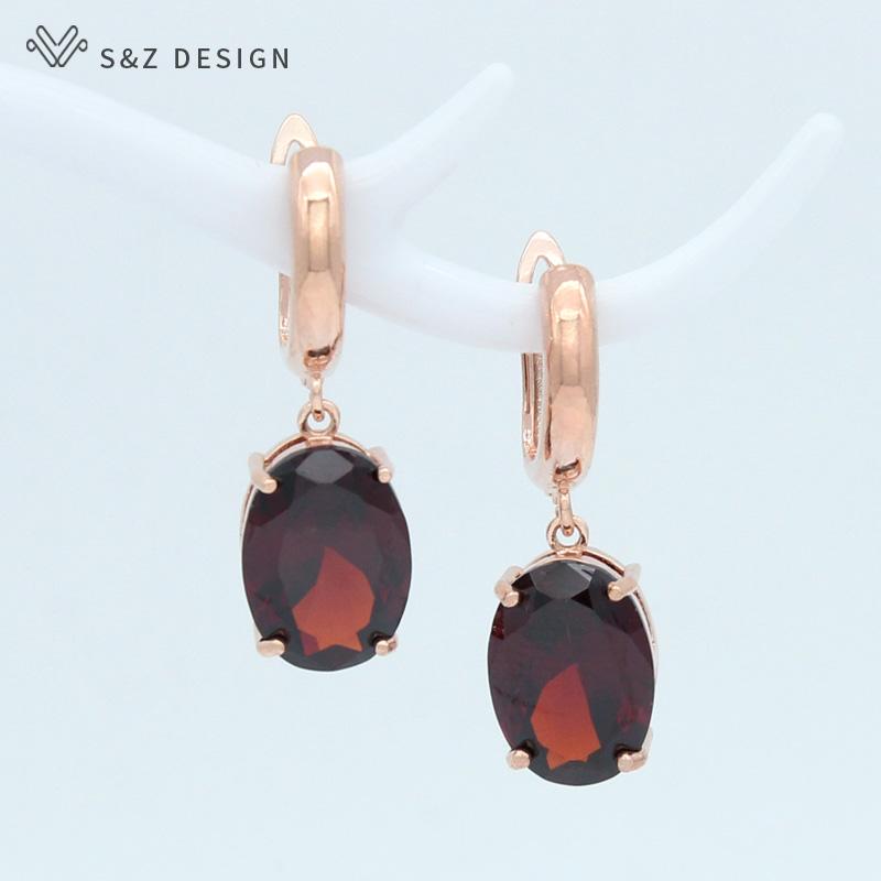 

Модні овальні сережки-краплі з рожевого золота з кубічним цирконієм у формі яйця для жінок, дівчат, ювелірні вироби, подарунок на весільну вечірку