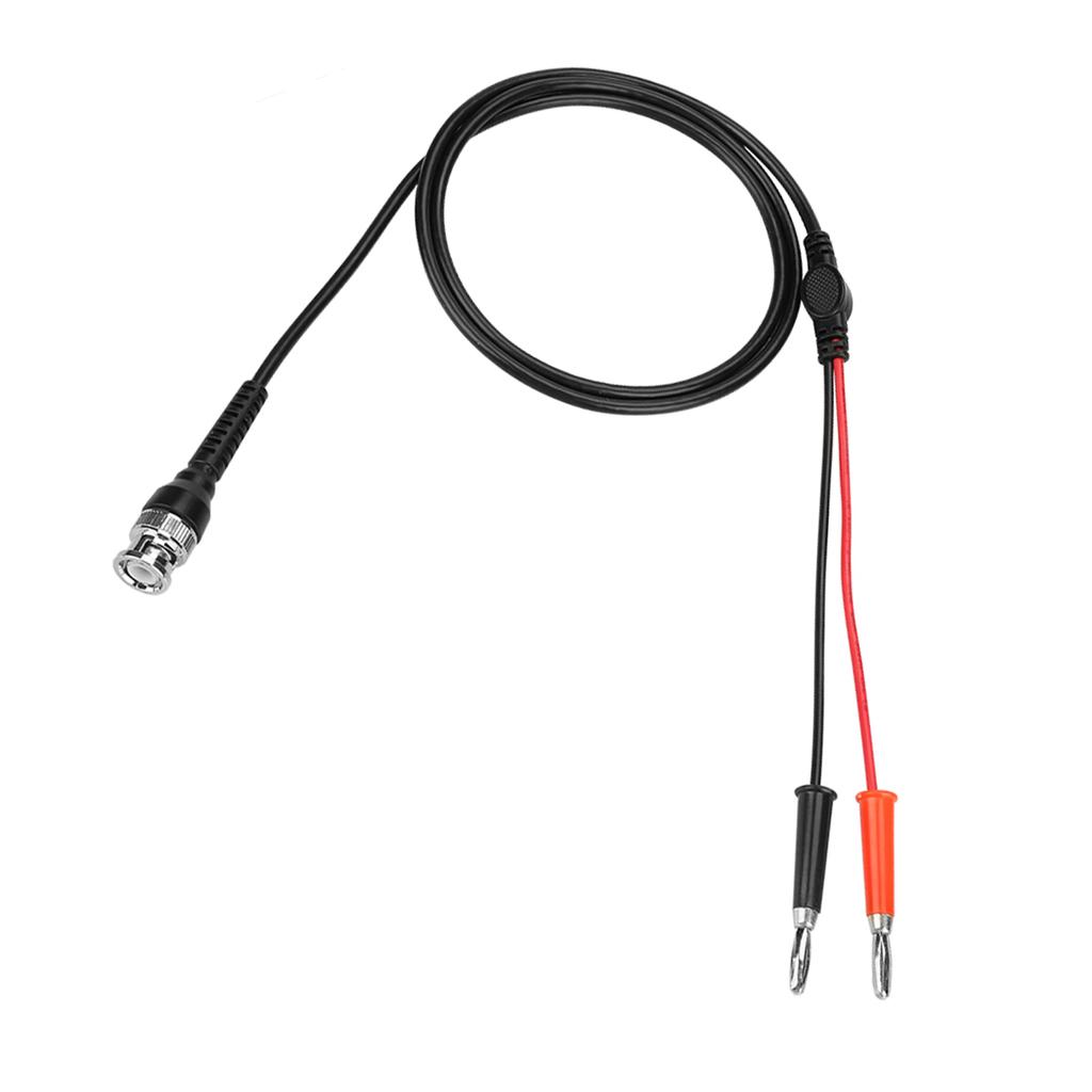 2Pcs Black Red BNC to Dual Banana Plug Connector Test  s 50 Ohm