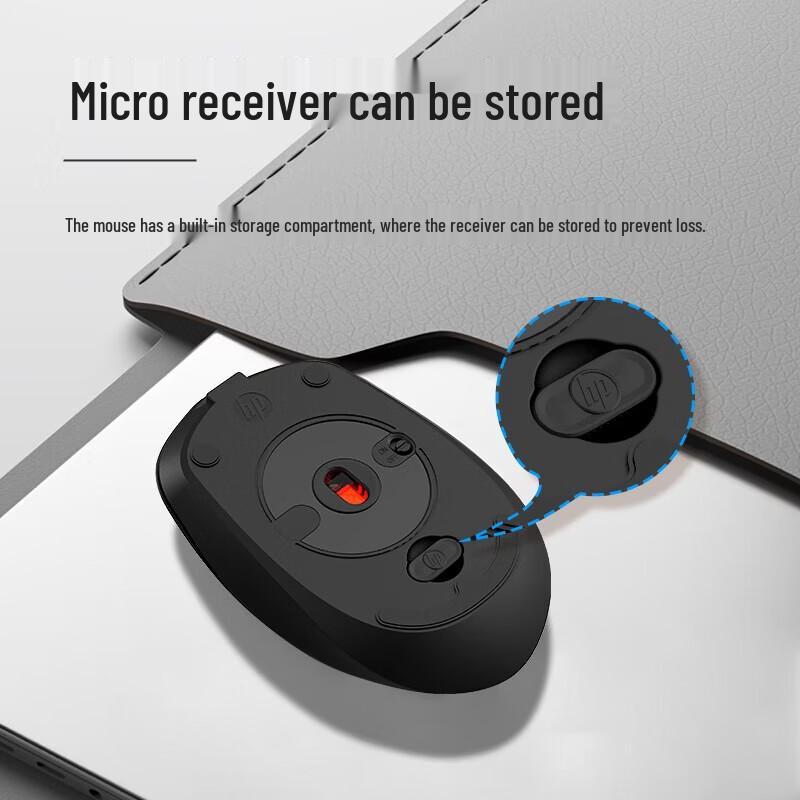 HP S1000C 2.4G Wireless Silent Office Mouse 5-Pack