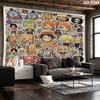 Arazzo da Parete One Piece Appeso Estetico alla Parete Coperta in Tessuto Stampato Arazzi Decorativi per Camera da Letto Soggiorno Decorazione per la Casa