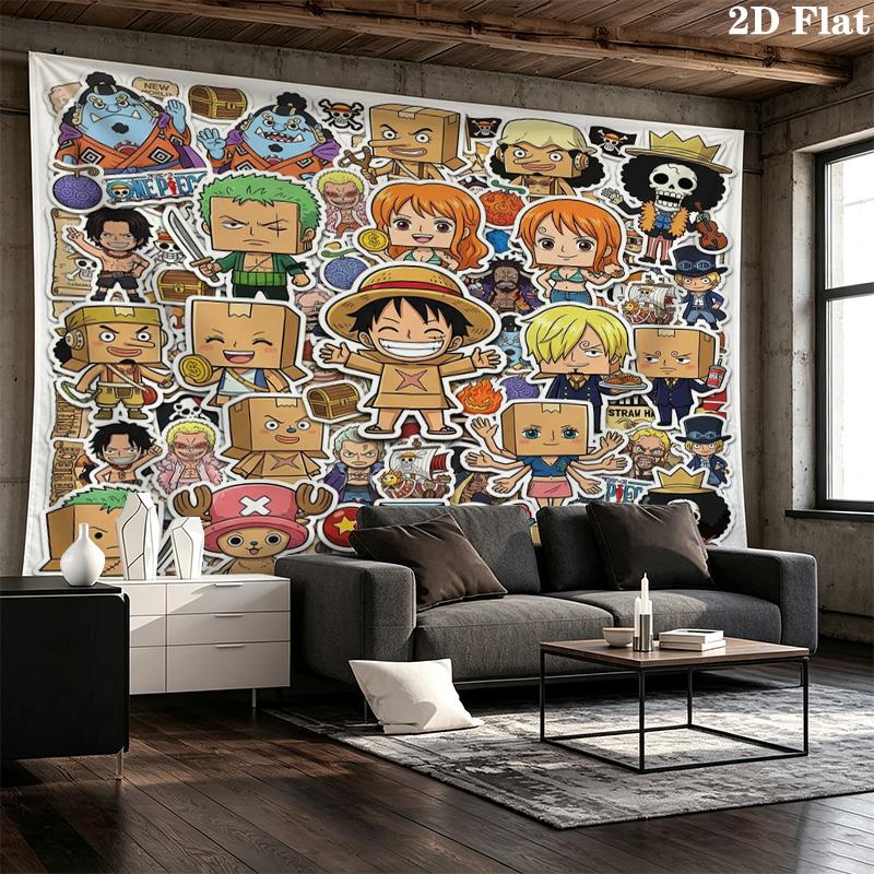 Arazzo da Parete One Piece Appeso Estetico alla Parete Coperta in Tessuto Stampato Arazzi Decorativi per Camera da Letto Soggiorno Decorazione per la Casa