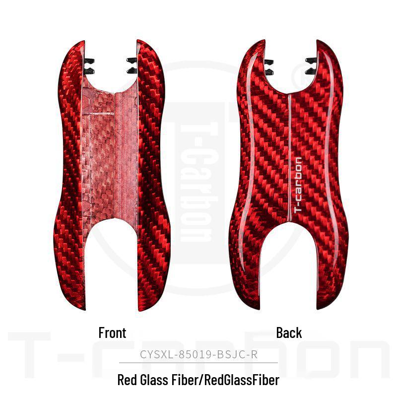 Porsche Carbon Fiber Leichte Schlüsselhülle für Cayenne, Panamera, Macan, 911 - Ersatzhülle mit Schnallenverschluss