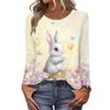 Long Sleeve Shirts For Women Cute Print Graphic Tees Blouses Casual Plus Size Basic Tops Pullover