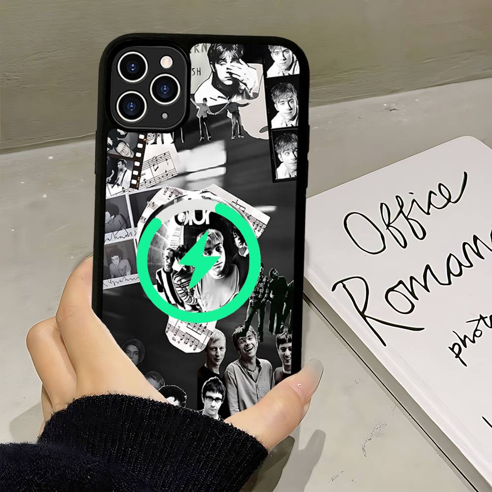 Rock Band B-Blur Magnetic Case For IPhone 17 16 14 13 12 11 15 Pro Max Plus Wireless Charge Phone Cover