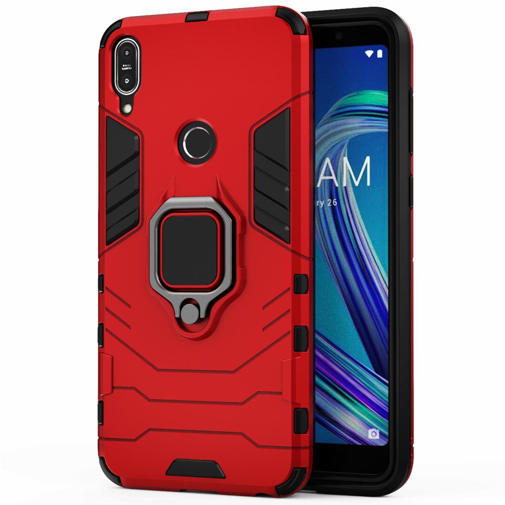

Чохол для ASUS ZB602KL Для ASUS Zenfone Max Pro M1 ZB601KL ZB602KL Протиударний Броньований Чохол Кільце-Тримач Магнітний Тримач Max Pro M1 Max Pro M1 ZB602KL червоний