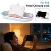 3in1 Charging Dock Station for PlayStation Portal Game Console RGB Stand Holder with Cable Charger for PS5 Portal Game Console