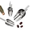 1pc Ice Scoop Stainless Steel Multiuse Scoop for Flour Rice Tea Popcorn Feed Nuts Commercial Kitchen Gadget