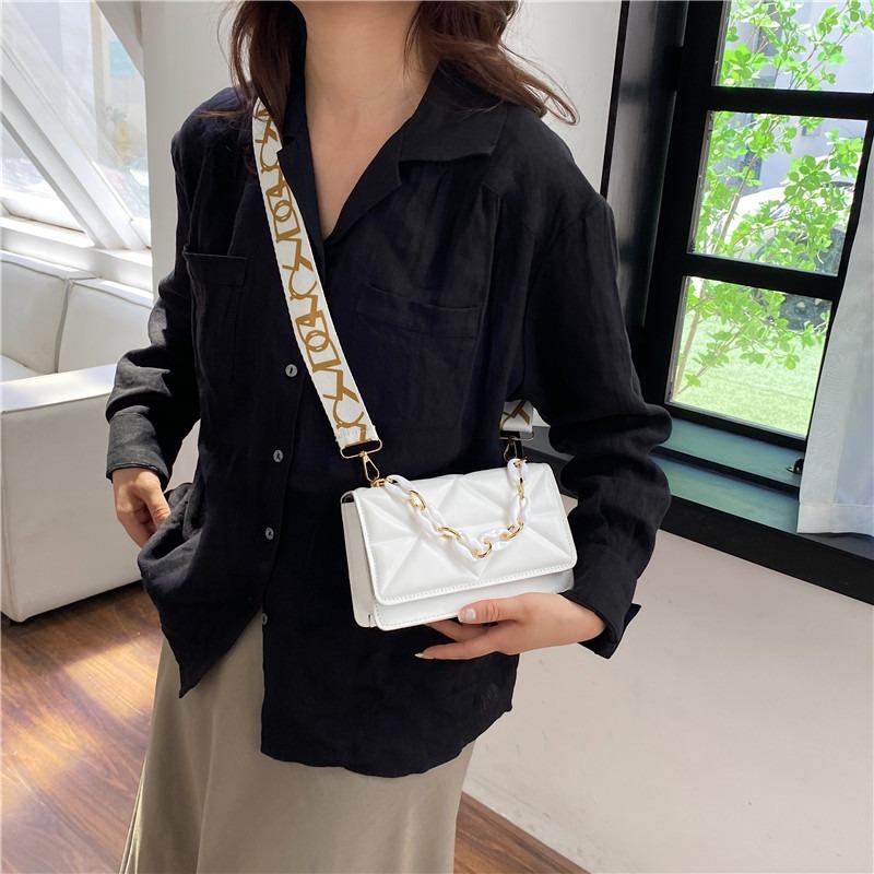 Niche bag women's small square bag summer new fashion simple shoulder bag casual trend messenger bag
