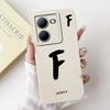 For vivo Y78 China 5G V2278A Case Fashion Design Letters A-Z Soft Silicone Cover Coque For VIVO y78 Y78 6.64" Phone Shell Fundas