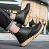 Fashion New Retro Mid Top Casual Workwear Boots Fashion Comfort Breathable Shoe Light Trendy Male Boot All-match Mens Motorcycle Boots